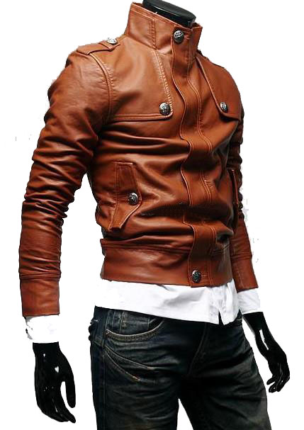 Handmade Custom New Men Slim Fit Stylish On Front Leather Handmade Custom New Men Slim Fit Stylish On Front Leather Jacket For Biker Motorcycle