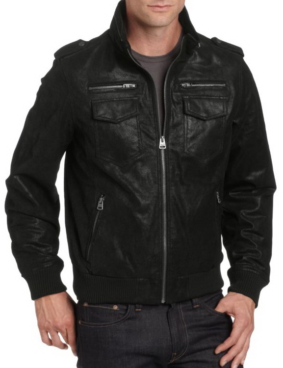 Handmade Custom New Men Simple Zip Encircled Collar Rider Leather Handmade Custom New Men Simple Zip Encircled Collar Rider Leather Jacket For Biker