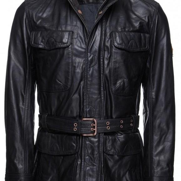 Handmade Custom New Men Latest Stylish Belted Long Leather Jacket Handmade Custom New Men Latest Stylish Belted Long Leather Jacket Jacke On Luulla