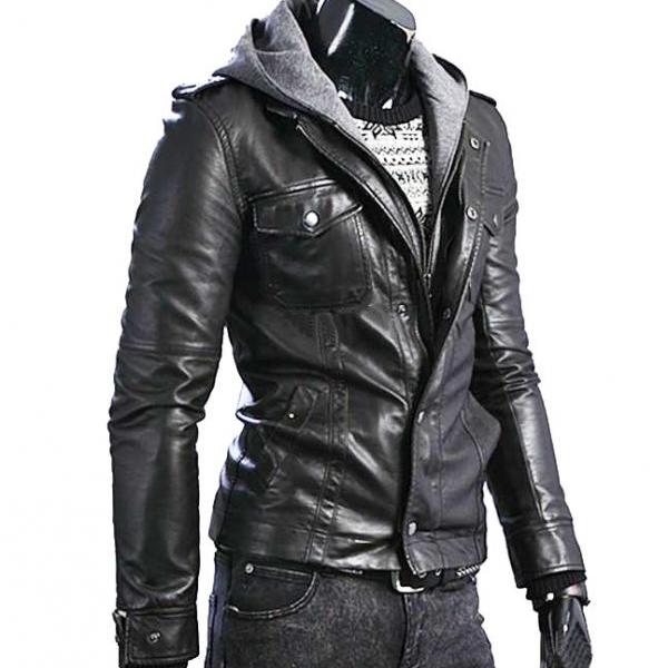 Handmade Custom New Men Slim Fit Unique Brando Style Leather Handmade Custom New Men Slim Fit Superb Rider Leather Jacket